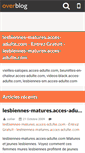 Mobile Screenshot of lesbiennes-matures.acces-adulte.com.over-blog.fr
