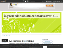 Tablet Screenshot of laguerredanslhistoiredesarts.over-blog.com