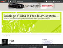 Tablet Screenshot of elisa-et-fred-2011.over-blog.fr