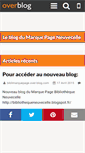 Mobile Screenshot of biblimarquepage.over-blog.com