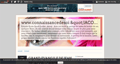 Desktop Screenshot of connaissancedesoi.over-blog.com