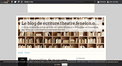 Desktop Screenshot of ecriture.theatre.fenelon.over-blog.com