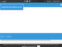 Tablet Screenshot of lepetitmondesouris.over-blog.com