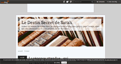 Desktop Screenshot of ledestinsecretdesarah.over-blog.com