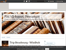 Tablet Screenshot of pitinescargot.over-blog.com