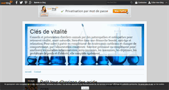 Desktop Screenshot of cles-de-vitalite.over-blog.com