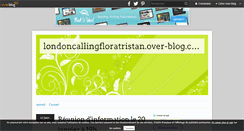 Desktop Screenshot of londoncallingfloratristan.over-blog.com