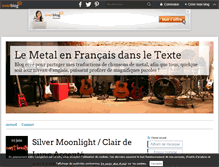 Tablet Screenshot of le-metal-en-francais-dans-le-texte.over-blog.com