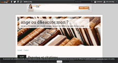 Desktop Screenshot of angeoudemon.over-blog.com