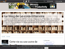 Tablet Screenshot of lecoinlitteraire.over-blog.com