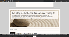 Desktop Screenshot of bebetendresse.over-blog.fr