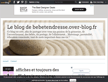 Tablet Screenshot of bebetendresse.over-blog.fr