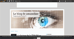 Desktop Screenshot of amandine777.over-blog.com