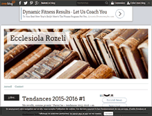 Tablet Screenshot of ecclesiolarozeli.over-blog.com