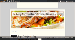 Desktop Screenshot of forumstraditionsculinaires.over-blog.com