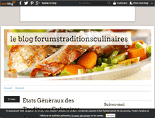 Tablet Screenshot of forumstraditionsculinaires.over-blog.com