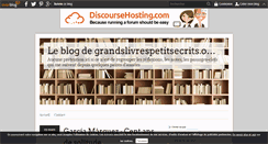 Desktop Screenshot of grandslivrespetitsecrits.over-blog.com