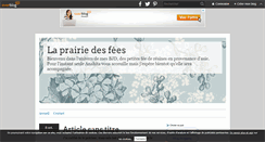 Desktop Screenshot of laprairiedesfees.over-blog.com