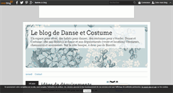 Desktop Screenshot of danse-et-costume.over-blog.com