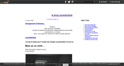 Desktop Screenshot of laviedartiste.over-blog.com