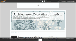 Desktop Screenshot of mademoisellececile.over-blog.fr