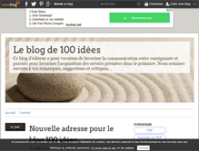 Tablet Screenshot of 100idees.over-blog.com