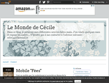 Tablet Screenshot of lemondedececile.over-blog.fr