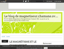 Tablet Screenshot of magnetiseur.chamane.over-blog.com