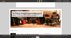 Desktop Screenshot of lesguitaresdecyril.over-blog.com