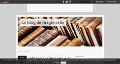 Desktop Screenshot of magiesehr.over-blog.com