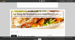 Desktop Screenshot of lesrestaurantsdu16et17.over-blog.com