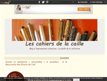 Tablet Screenshot of lescahiersdelacaille.over-blog.com