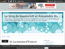 Tablet Screenshot of kaamelott.alexandre.astier.over-blog.com