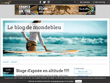 Tablet Screenshot of mondebleu.over-blog.com