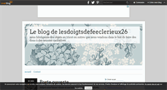 Desktop Screenshot of lesdoigtsdefeeclerieux26.over-blog.com