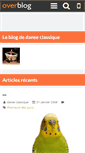 Mobile Screenshot of danseclassiquelove.over-blog.fr
