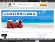Tablet Screenshot of danseclassiquelove.over-blog.fr