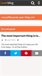 Mobile Screenshot of manzellesapote.over-blog.com