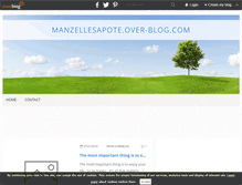 Tablet Screenshot of manzellesapote.over-blog.com