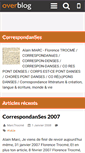 Mobile Screenshot of correspondanses.over-blog.com