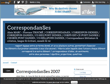 Tablet Screenshot of correspondanses.over-blog.com