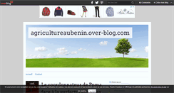 Desktop Screenshot of agricultureaubenin.over-blog.com