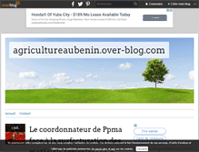 Tablet Screenshot of agricultureaubenin.over-blog.com