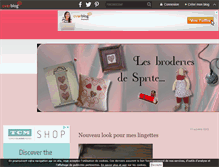 Tablet Screenshot of les-broderies-de-sprite.over-blog.com