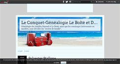 Desktop Screenshot of leconquet-genealogie-leboitetdurand.over-blog.com