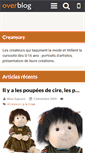 Mobile Screenshot of createurs.over-blog.com