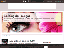 Tablet Screenshot of lehangar.over-blog.fr