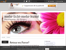 Tablet Screenshot of mehr-licht-mehr-kunst.over-blog.com