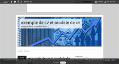 Desktop Screenshot of exemplecv.over-blog.com