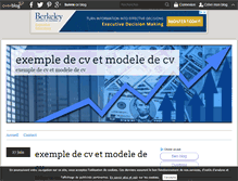 Tablet Screenshot of exemplecv.over-blog.com